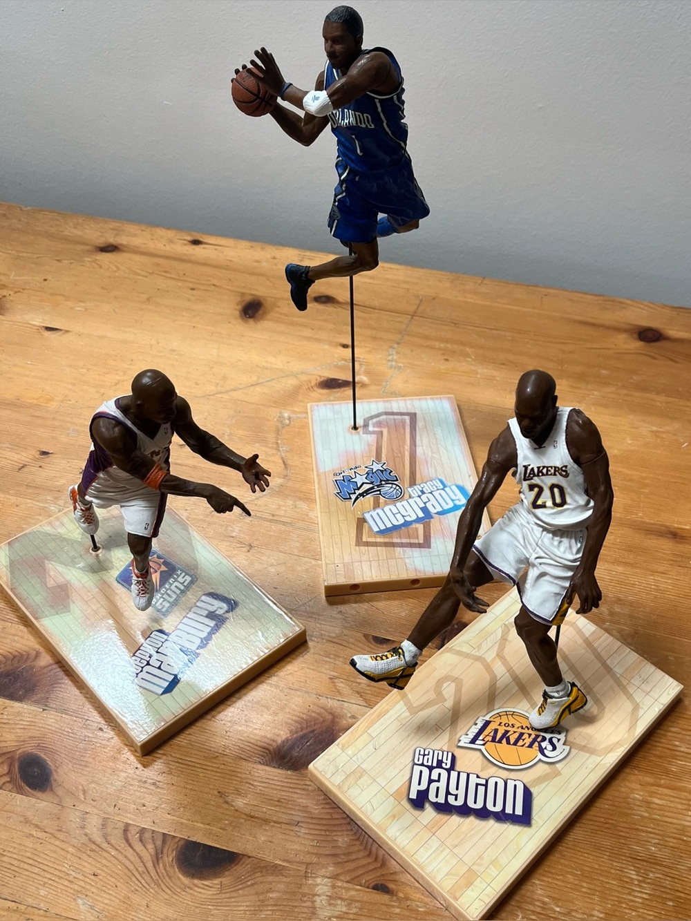 McFarlane NBA Figurines McGrady, Payton, Marbury